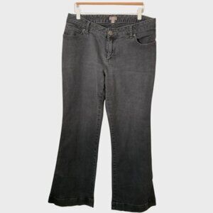 J. Jill Flare Leg Stretch Gray Denim Jeans Size 12